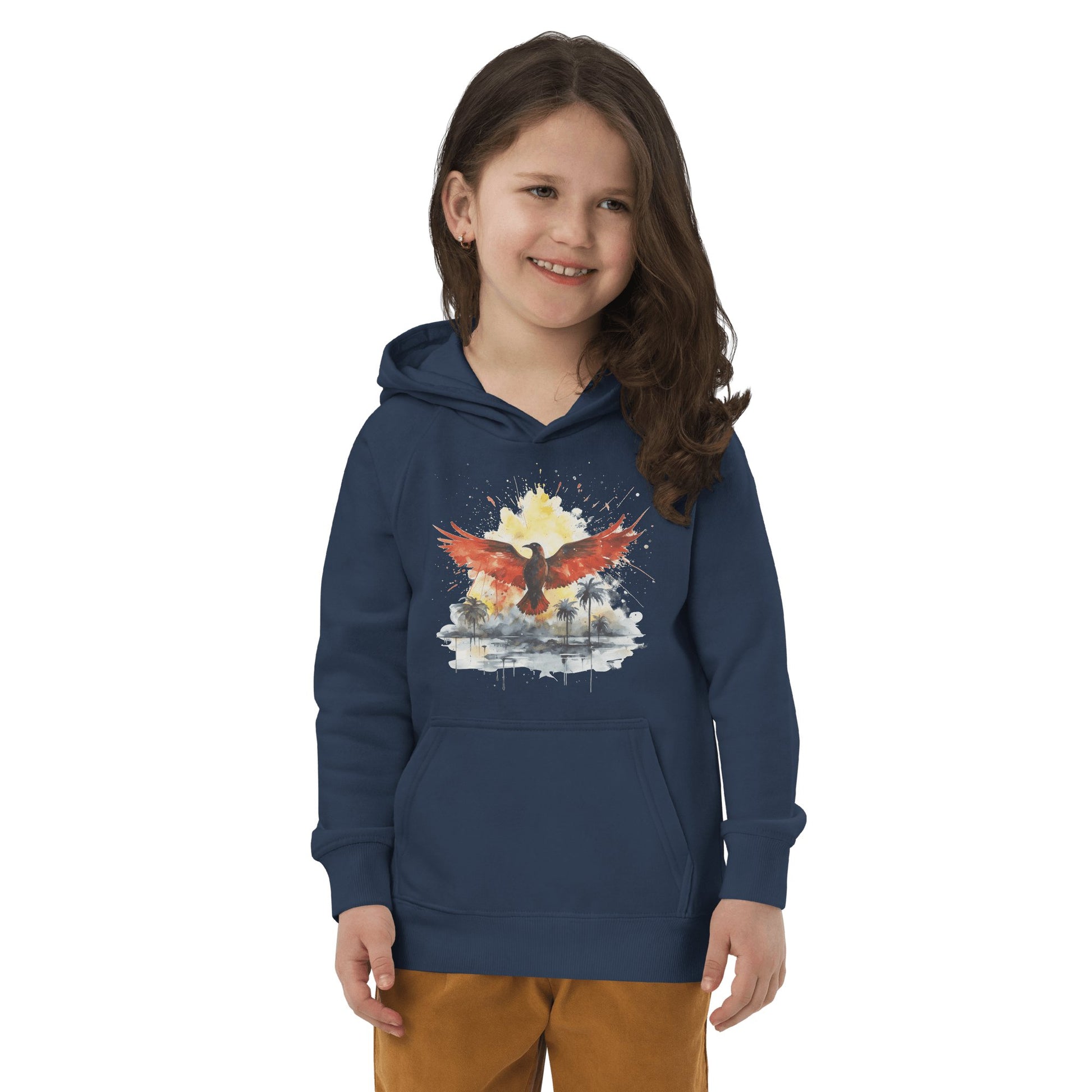 Öko Kapuzenpullover für Kinder "Firebird" - Artexio