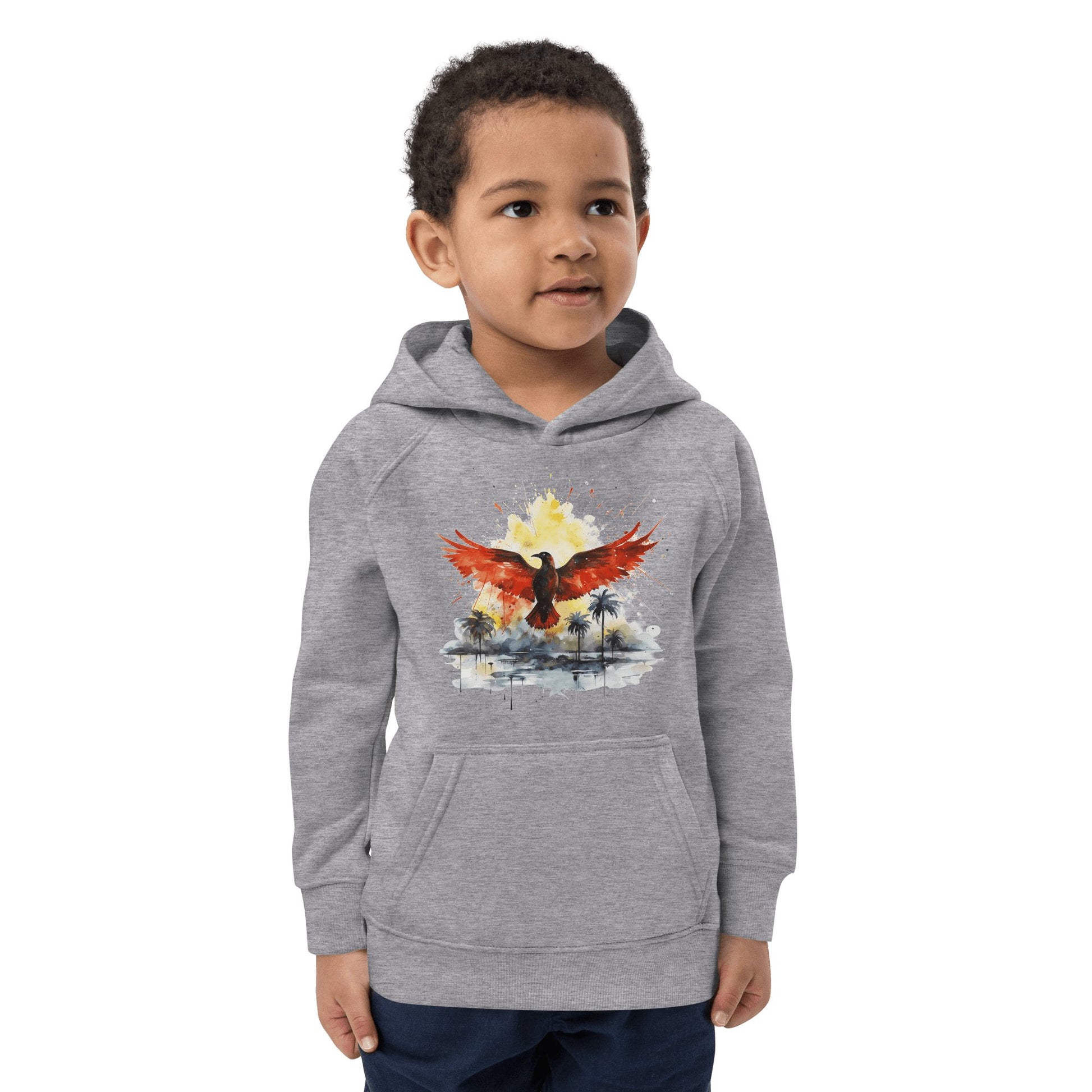 Öko Kapuzenpullover für Kinder "Firebird" - Artexio