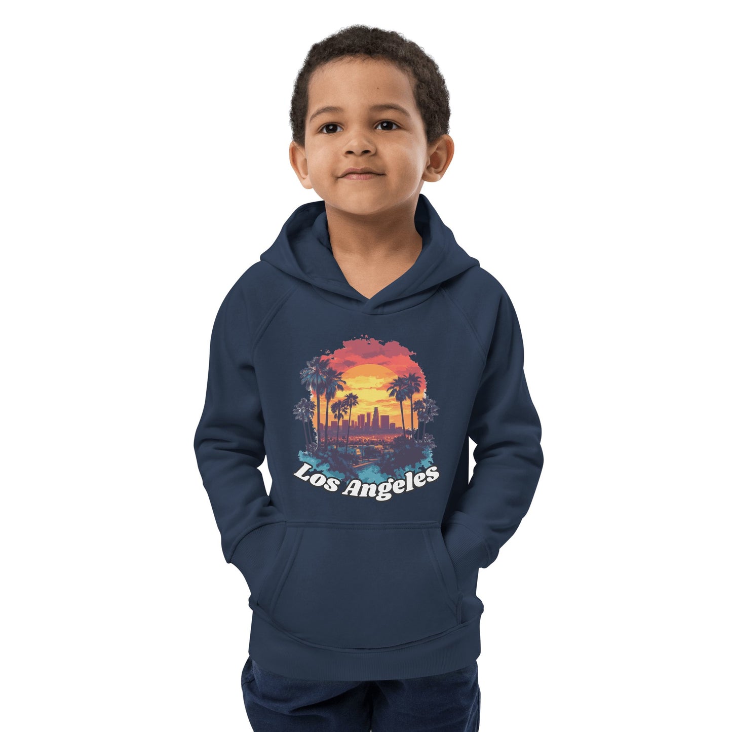 Öko Kapuzenpullover für Kinder "Los Angeles" - Artexio