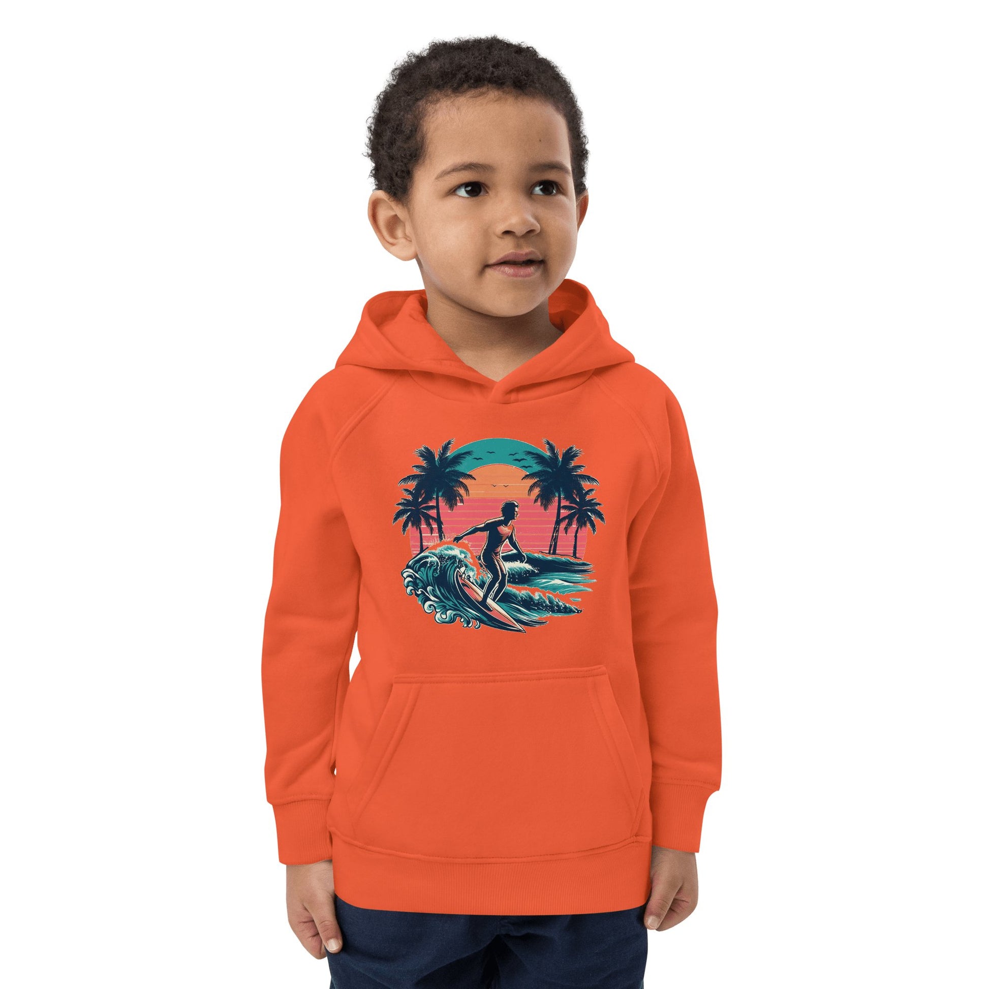 Öko Kapuzenpullover für Kinder "Surfing" - Artexio