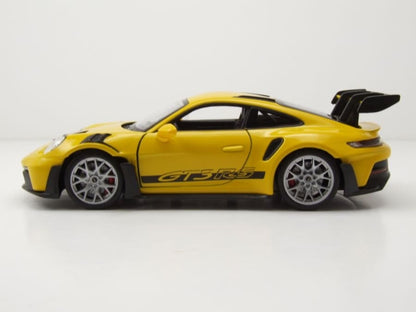 Welly Porsche 911 (992) GT3 RS - Yellow 1:24 Modell