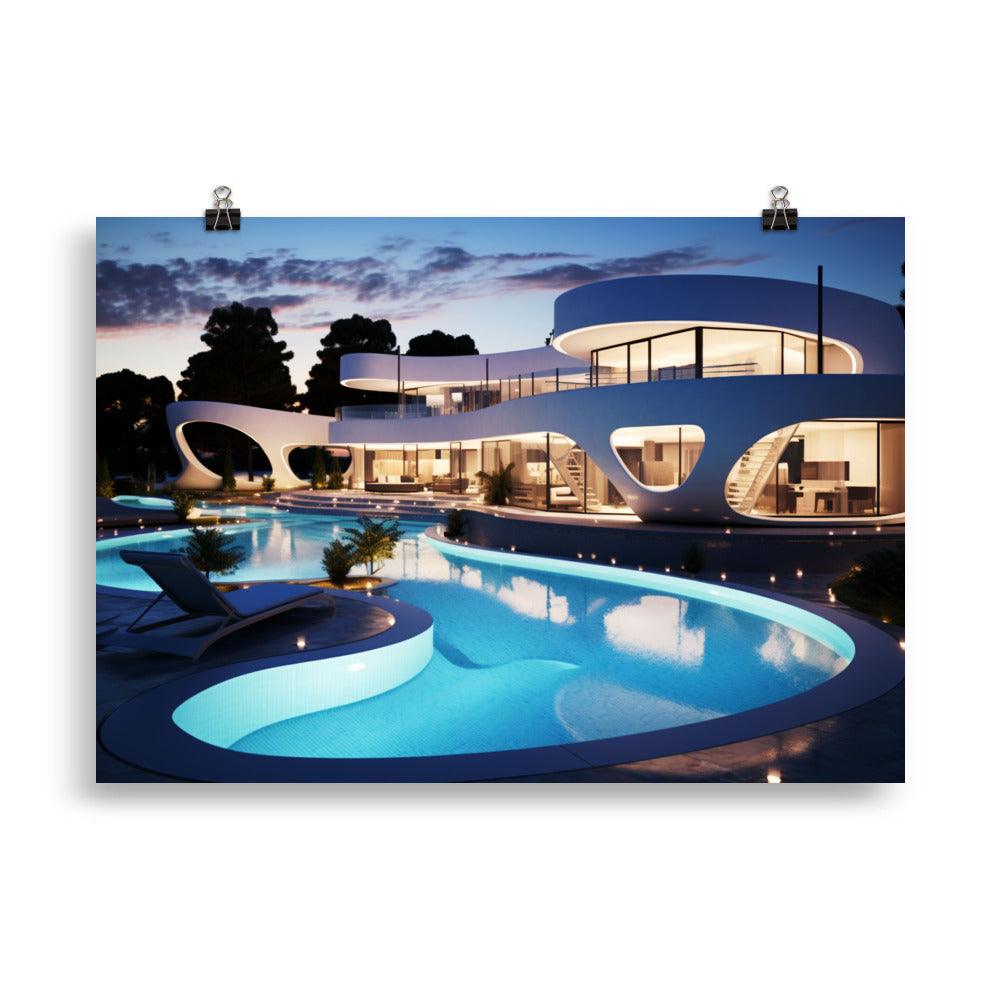 Poster mit mattem Papier "Elegance in Architecture" - Artexio