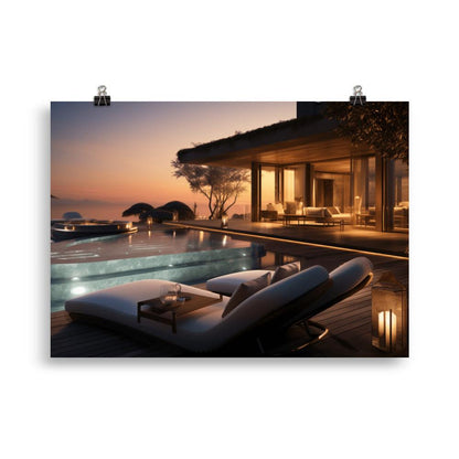 Poster mit mattem Papier "Majestic Residences" - Artexio