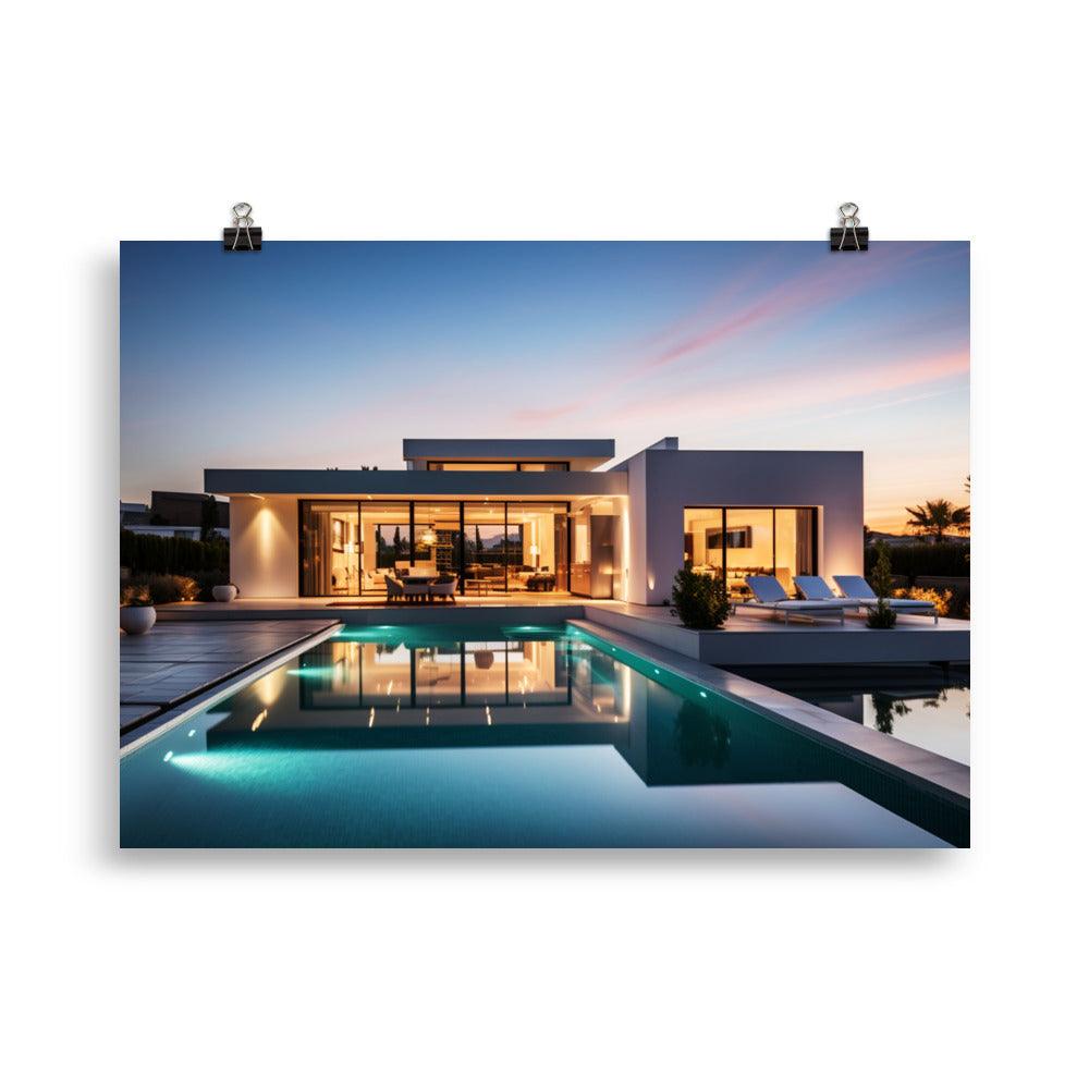 Poster mit mattem Papier "Opulent Estates" - Artexio