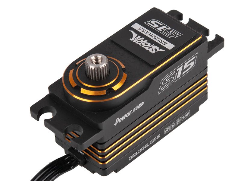 Power HD Brushless Low Profile Digital Servo  S15 Black Golden