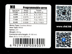 Power HD Coreless Digital HV Servo M8 mit 8.4V 8.5kg-cm 0.058sec