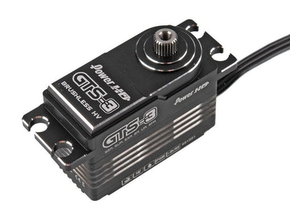 Power HD GTS-3 HV Brushless Low Profile Servo mit Aluminiumgehäuse 8.4V 30kg 0.055sec