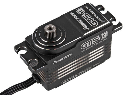 Power HD GTS-3 HV Brushless Low Profile Servo mit Aluminiumgehäuse 8.4V 30kg 0.055sec
