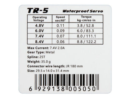 Power HD Wasserdichtes Alu Digital Mini Servo 8.4V/8.8kg  TR - 5