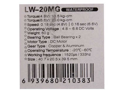 Power HD Wasserdichtes Digital Crawler Servo  LW - 20MG