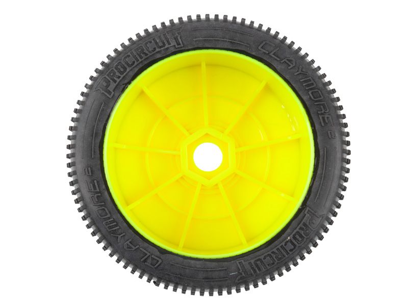 Procircuit Komplettrad CLAYMORE V2 1:8 Buggy RC Reifen  C1 Super Soft