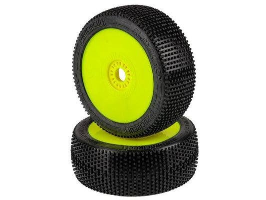 Procircuit Komplettrad CLAYMORE V2 1:8 Buggy RC Reifen  C3 Medium