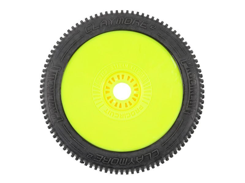 Procircuit Komplettrad CLAYMORE V2 1:8 Buggy RC Reifen  C3 Medium