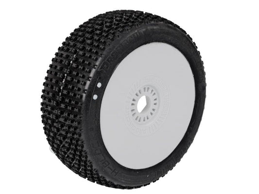 Procircuit Komplettrad H-BLOCK V2 1:8 Buggy RC Reifen # S1 Super Soft