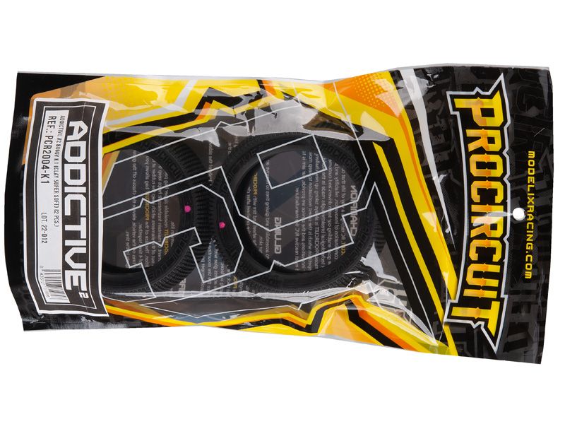 Procircuit Reifen "ADDICTIVE V2-K1" unverklebt 1:8 Buggy # Clay Super Soft