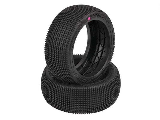 Procircuit Reifen "ADDICTIVE V2-K1" unverklebt 1:8 Buggy # Clay Super Soft