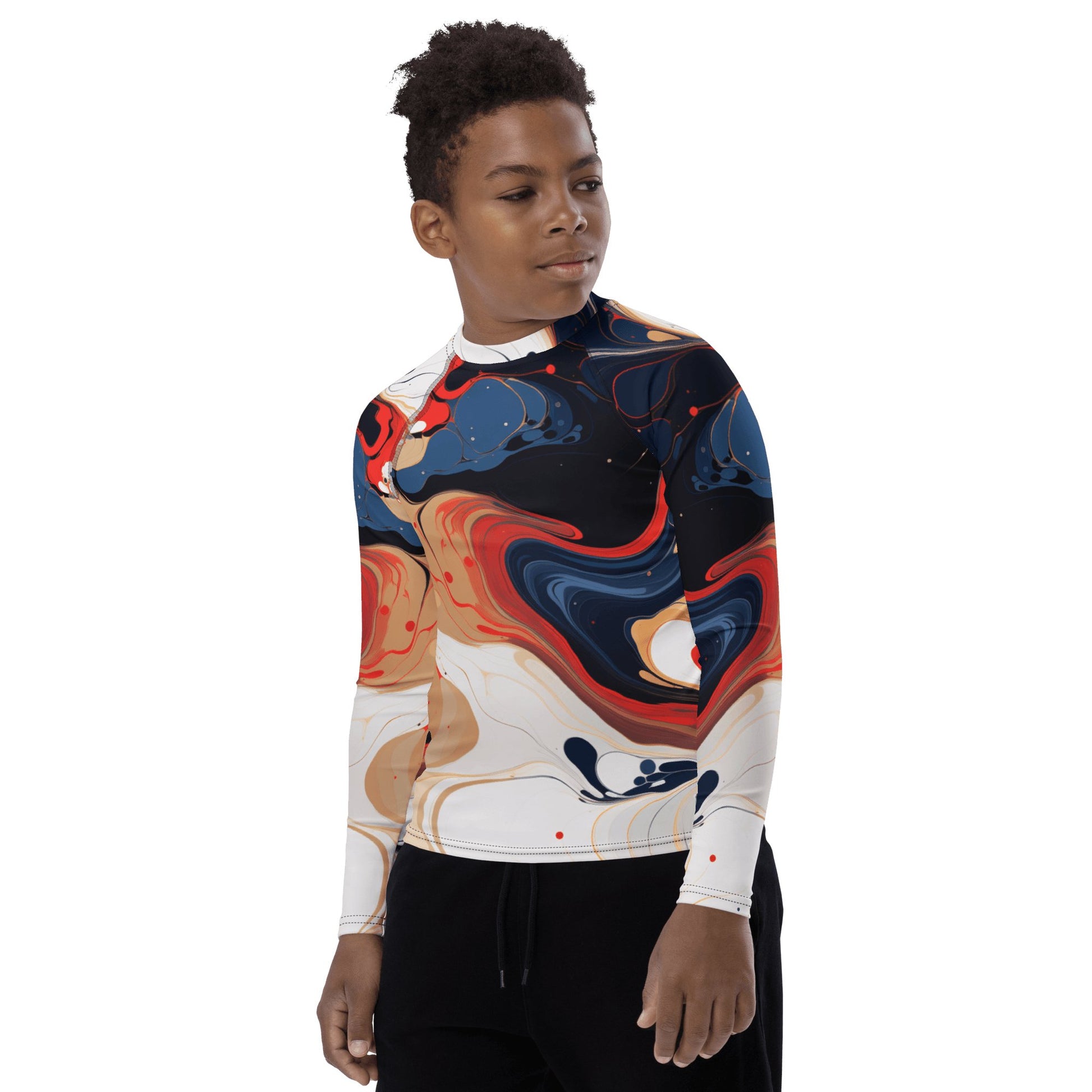 Rash Guard für Jugendliche "Color Swirl" - Artexio