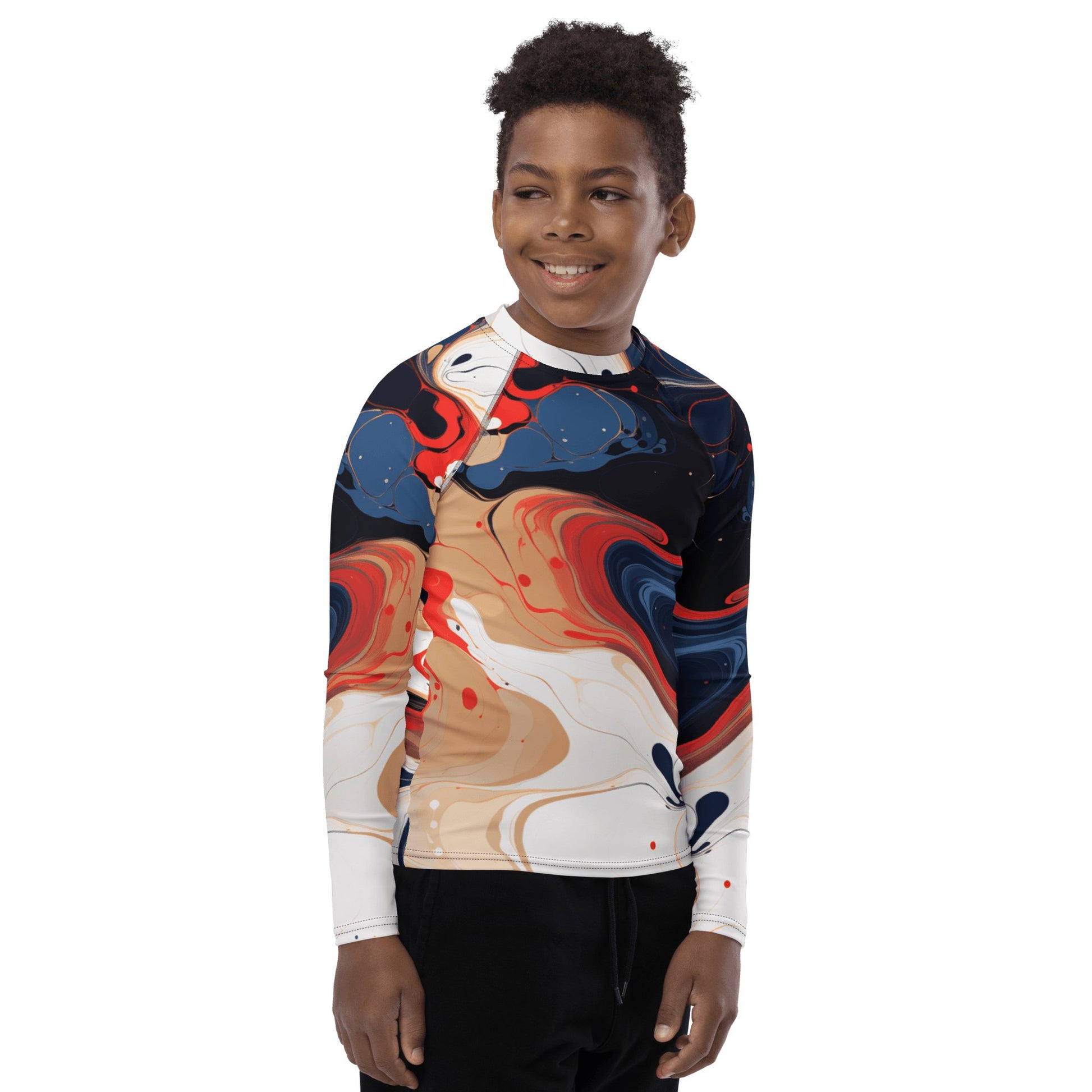 Rash Guard für Jugendliche "Color Swirl" - Artexio