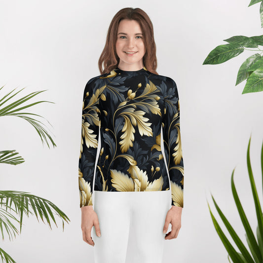 Rash Guard für Jugendliche "Golden Flora" - Artexio