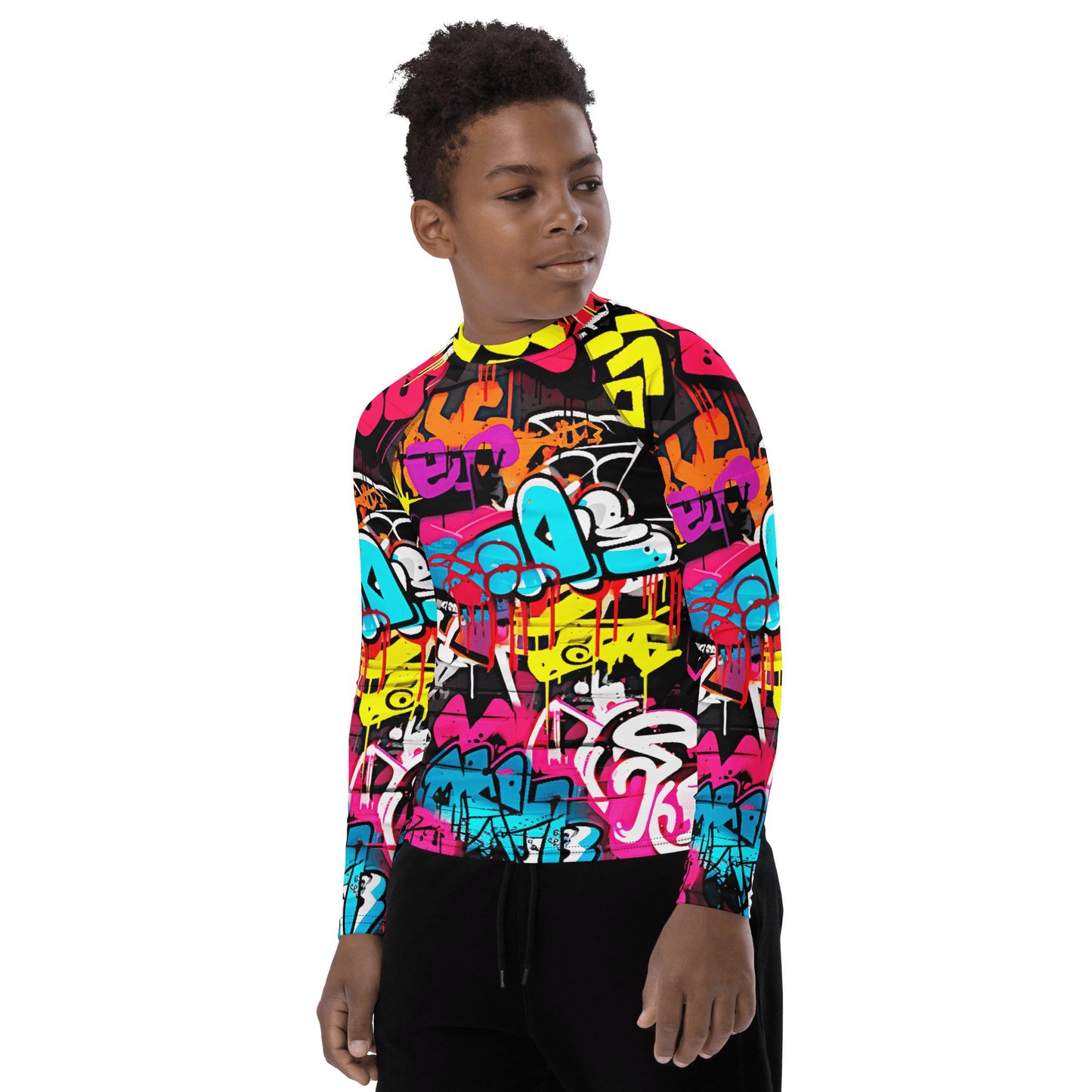 Rash Guard für Jugendliche "Graffiti" - Artexio