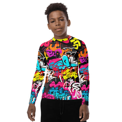 Rash Guard für Jugendliche "Graffiti" - Artexio