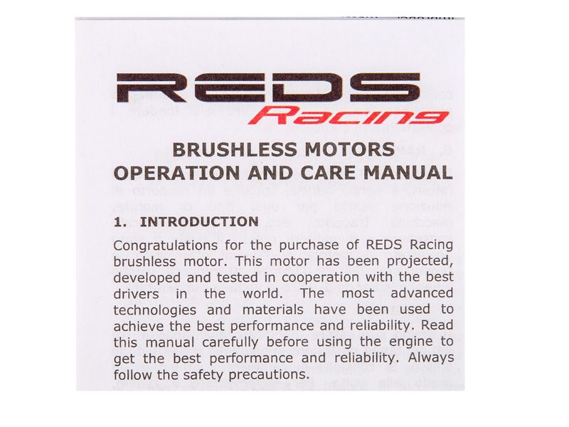 REDS Racing Brushless RC Auto VX3 Motor 7.5T Sensor GEN3