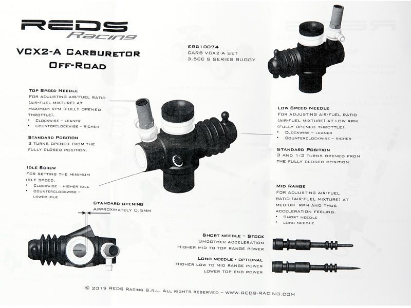 REDS Racing Buggy 521 Sport RC Nitro Motor tuned by Mario Rossi Race Combo
