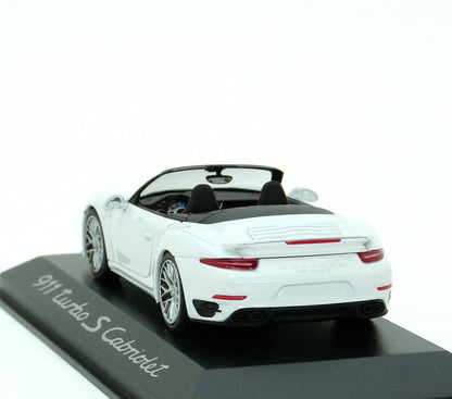 Minichamps Porsche 911 991 Turbo S Cabriolet 2014 White 1:43 Modell