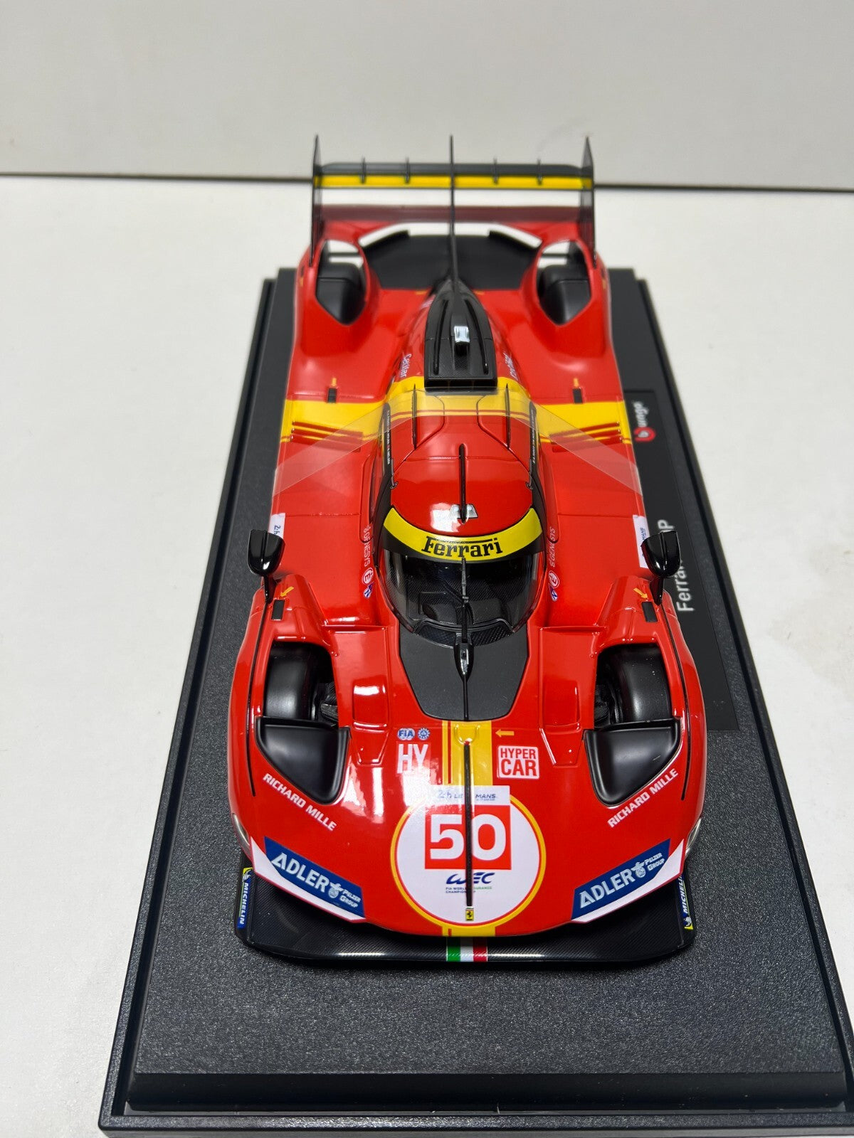 Bburago Ferrari 499P 2025 #50 Fuoco Nielsen Molina 24h Le Mans 1:18 model