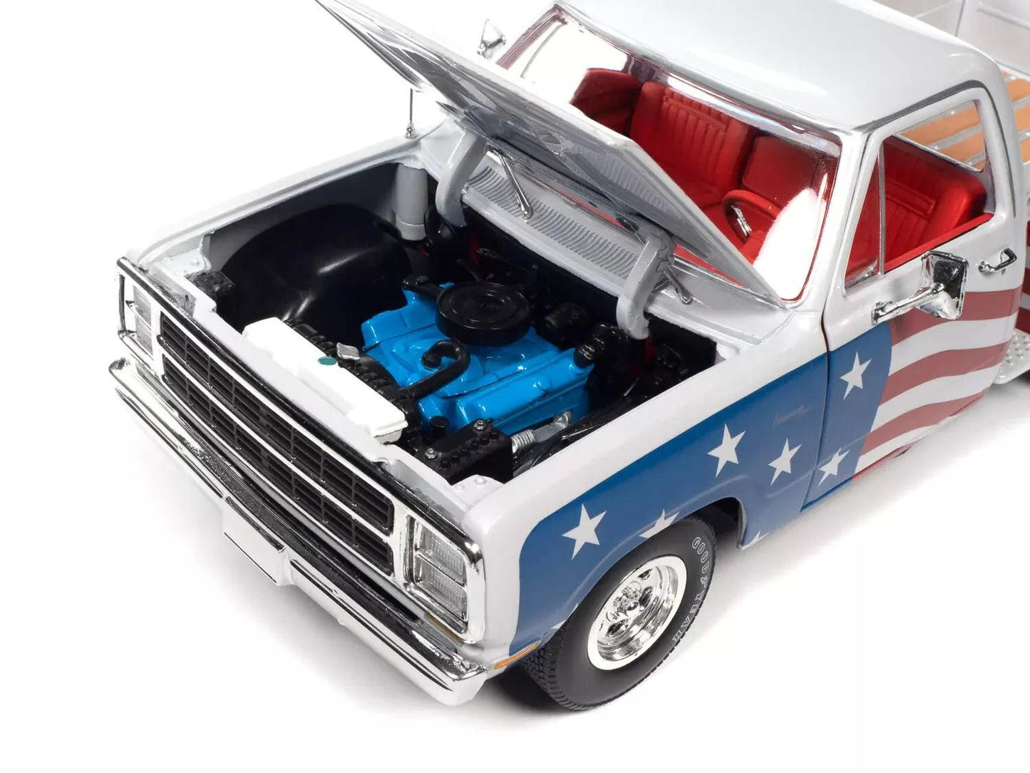 Autoworld Dodge Stepside Patriotic Pickup 1980 1:18 Modell - Artexio