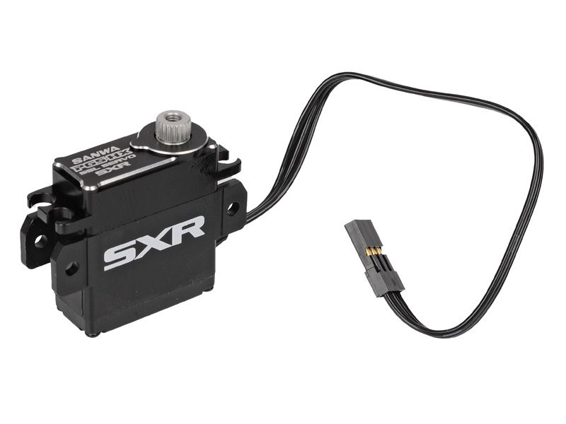 Sanwa PGS-HR Mini Digital Servo 0,10sec/5,8kg mit Aluminium Obergehäuseteil für 1:12 Onroad