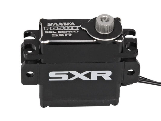 Sanwa PGS-HR Mini Digital Servo 0,10sec/5,8kg mit Aluminium Obergehäuseteil für 1:12 Onroad