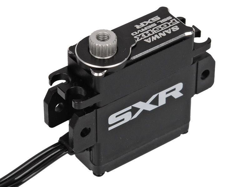 Sanwa PGS-HR Mini Digital Servo 0.10sec/5.8kg with aluminum upper houset for 1:12 on-road