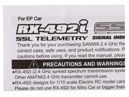 Sanwa RX-492i Empfänger EP-Racing (4-Kanal/FH5) SUR-SSL + Signal Indicator