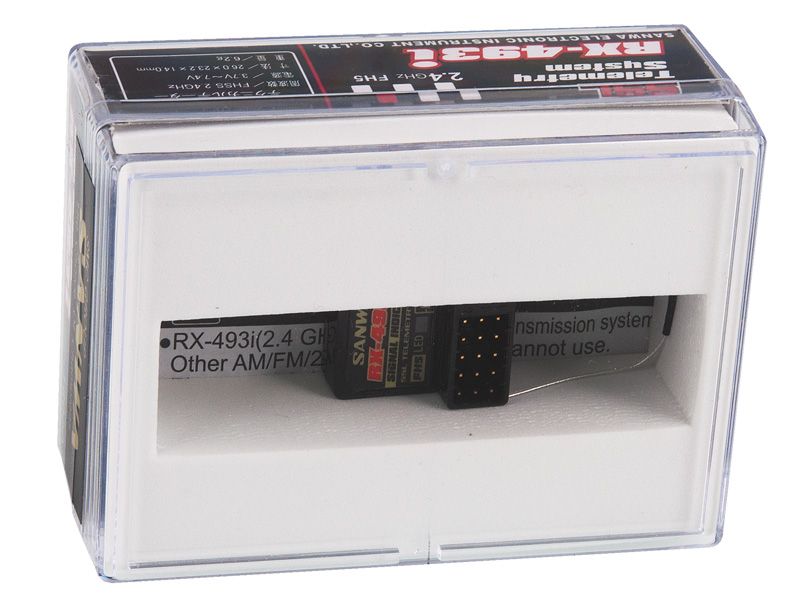 Sanwa RX-493i Empfänger (4-Kanal/FH5) Dual ID + Signal Indicator