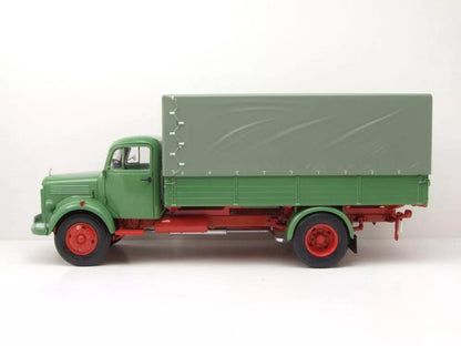 Schuco Mercedes - Benz L3500 Pritschen - LKW mit Plane - Green 1:18 Modell - Artexio