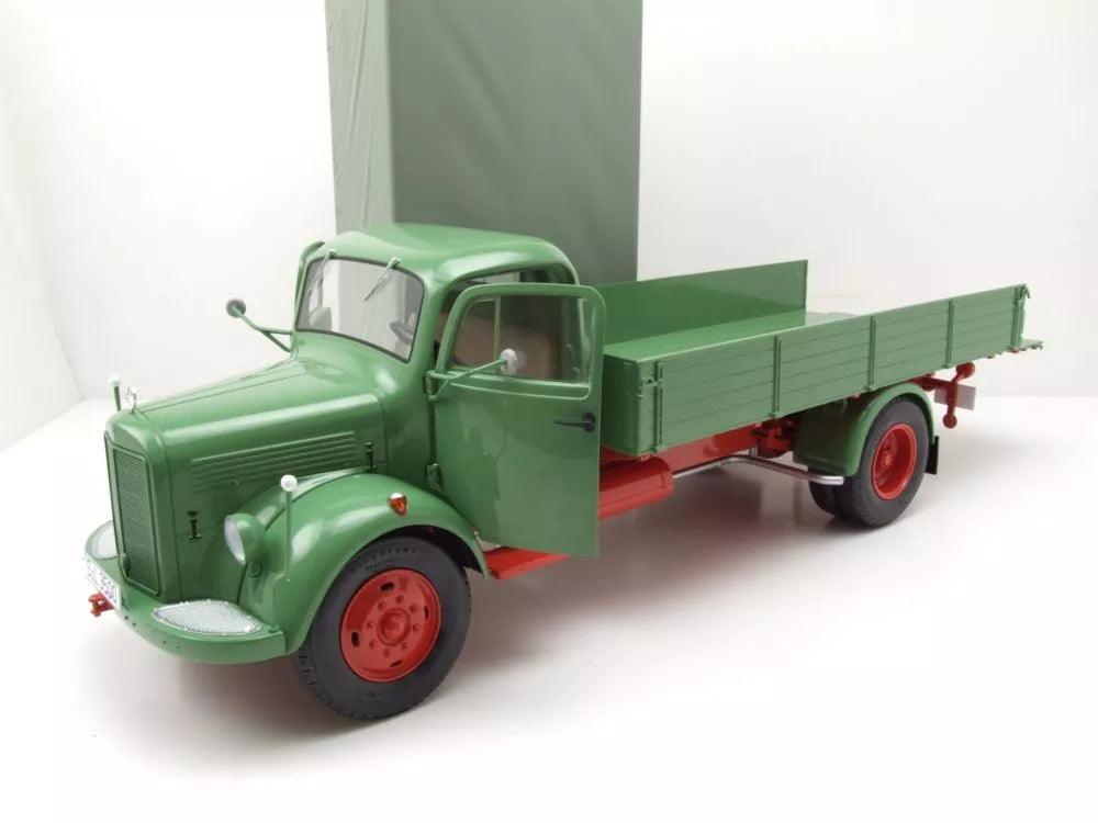 Schuco Mercedes - Benz L3500 Pritschen - LKW mit Plane - Green 1:18 Modell - Artexio