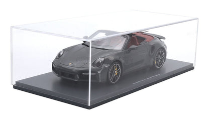 Schuco Porsche 992 Turbo S Cabriolet 2022 Agate Grey 1:18 Modell