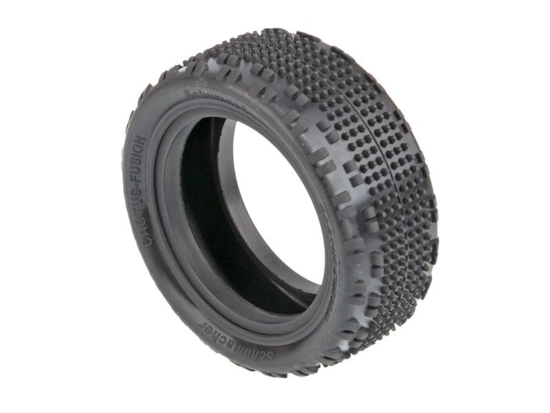 Schumacher 1:10 Cactus Fusion gelb Offroad Reifen (2) 4WD Frontreifen