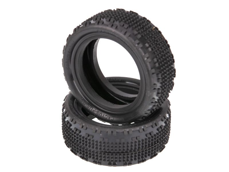 Schumacher 1:10 Cactus Fusion gelb Offroad Reifen (2) 4WD Frontreifen