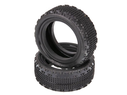 Schumacher 1:10 Cactus Fusion gelb Offroad Reifen (2) 4WD Frontreifen