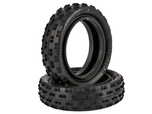 Schumacher 1:10 Cut Stagger silber Offroad Reifen (2) 2WD Frontreifen