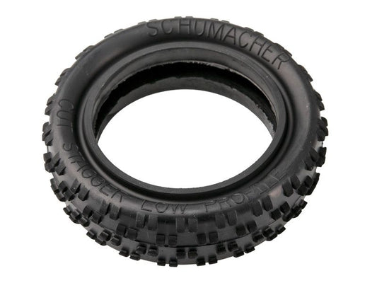 Schumacher 1:10 Cut Stagger silber Offroad Reifen (2) 2WD Frontreifen