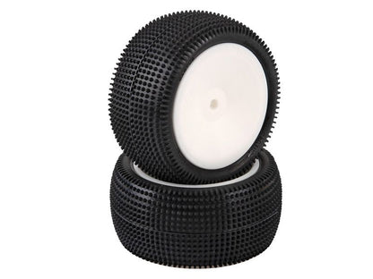 Schumacher 1:10 Komplettrad Cactus gelb Offroad (2) EOS 2WD + 4WD Heckreifen