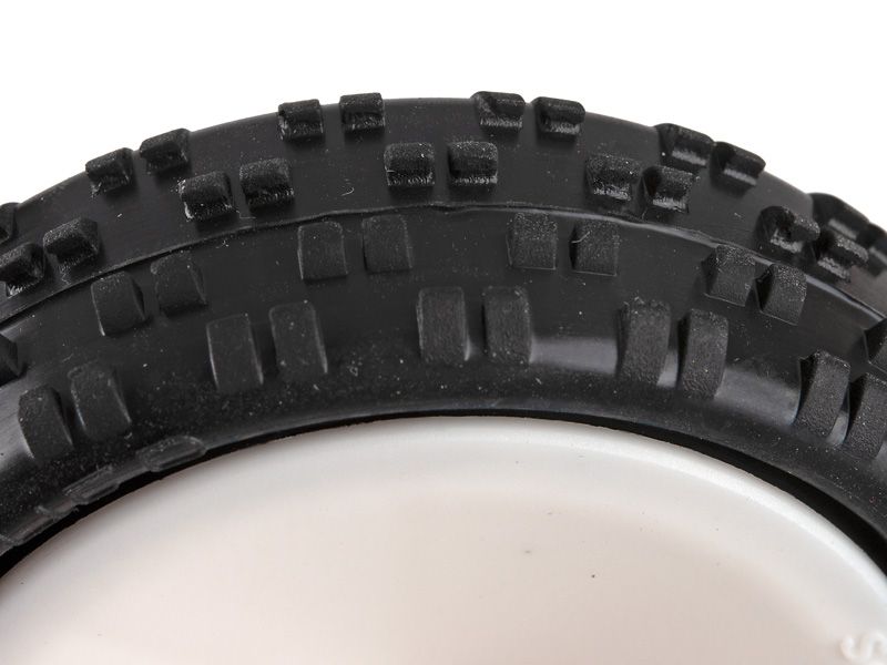 Schumacher 1:10 Komplettrad Cut Stagger (2) gelb EOS 2WD Frontreifen