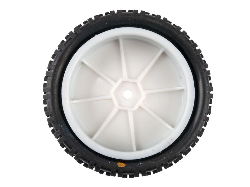 Schumacher 1:10 Komplettrad Cut Stagger (2) gelb EOS 2WD Frontreifen