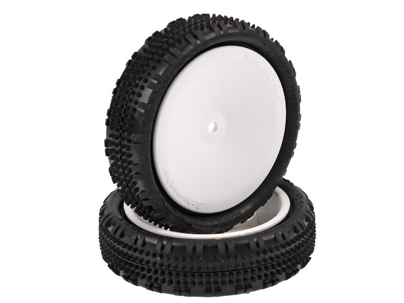 Schumacher 1:10 Komplettrad Fusion Slim (2) gelb 2WD Frontreifen