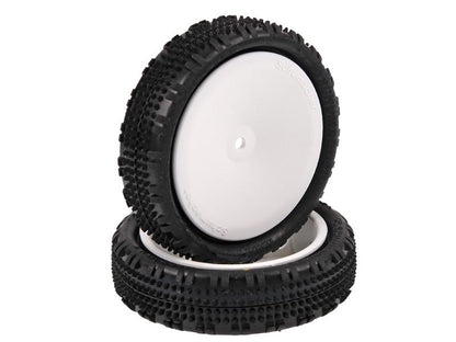 Schumacher 1:10 Komplettrad Fusion Slim (2) gelb 2WD Frontreifen