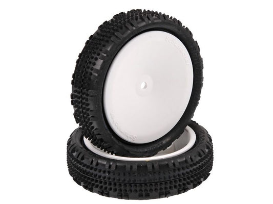 Schumacher 1:10 Komplettrad Fusion Slim (2) gelb 2WD Frontreifen