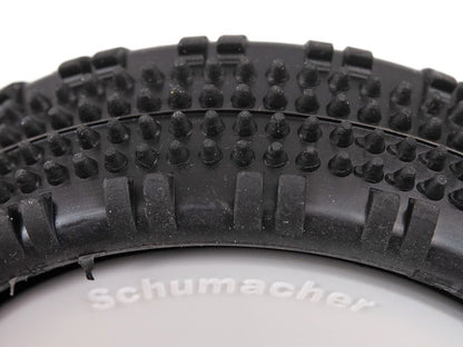 Schumacher 1:10 Komplettrad Fusion Slim (2) gelb 2WD Frontreifen